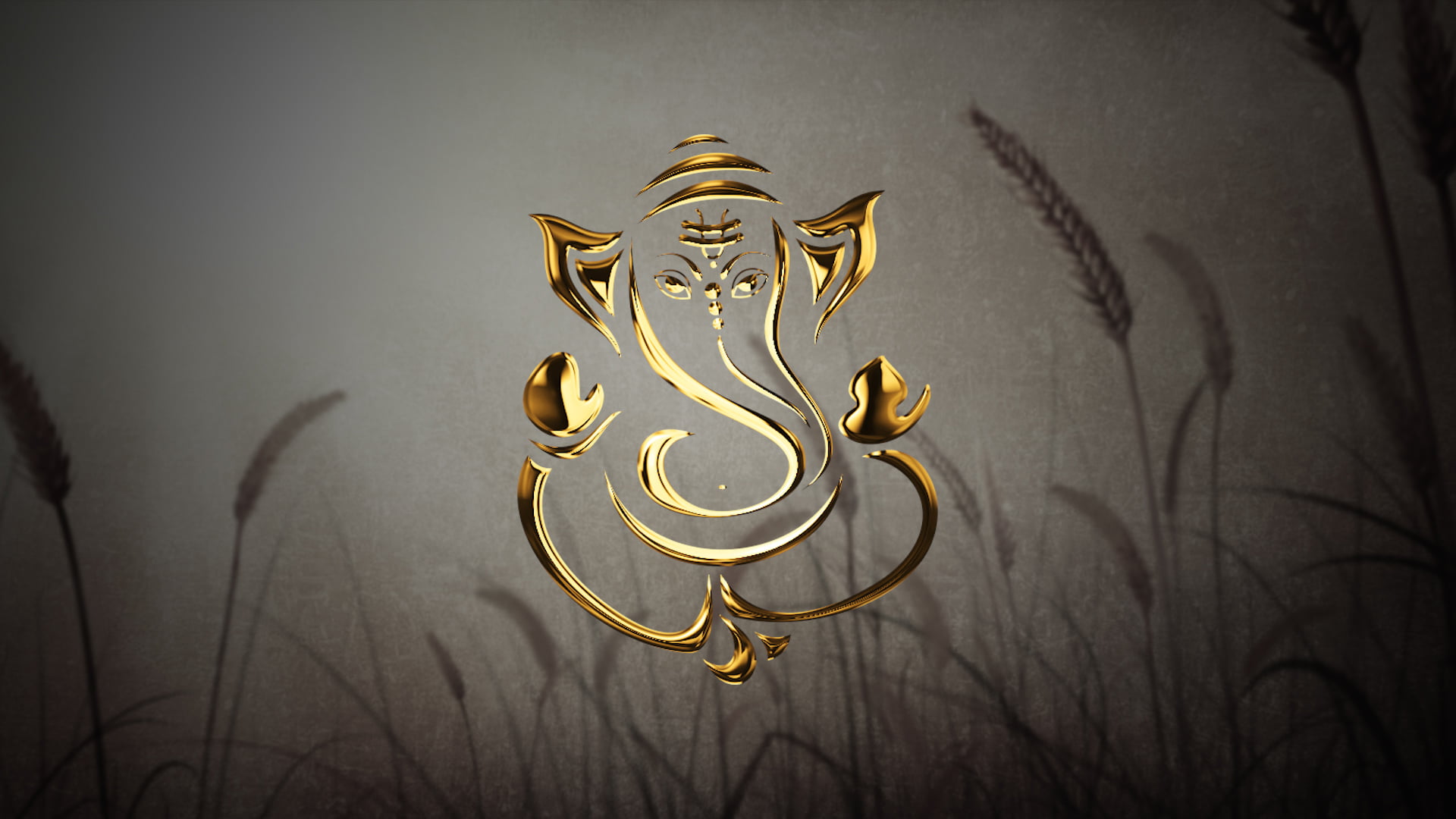 4K Shree Ganesh Animated Golden Intro Footage For Wedding Free Download