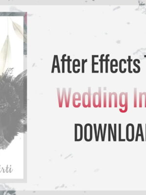 Golden Theme Wedding Invitation Video AE Project Download