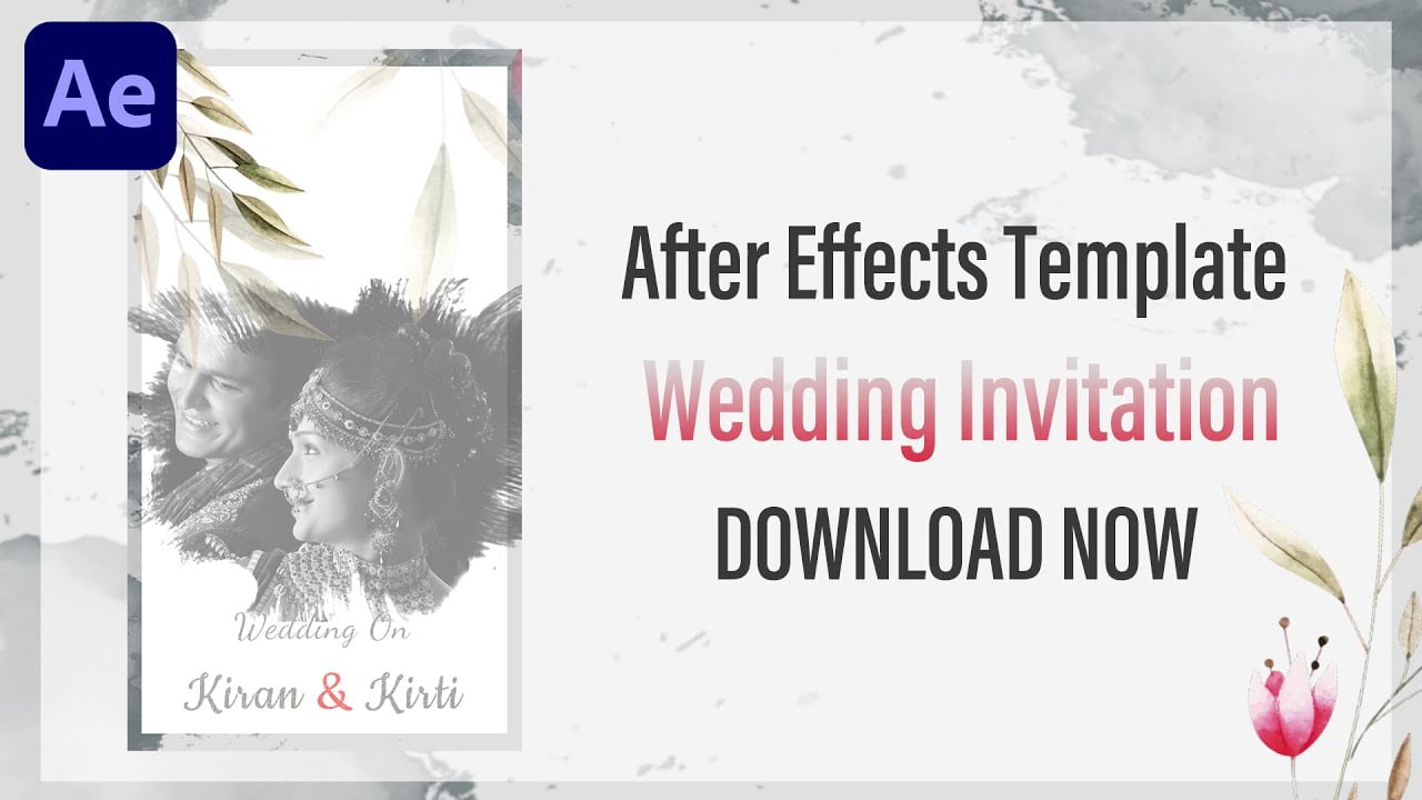 After Effects Invitation Templates 1 » Sandeep Vaykar