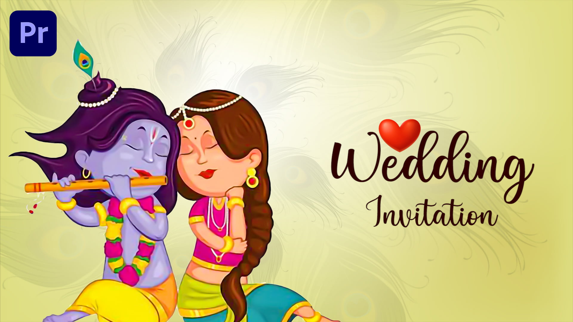 Wedding Invitation/Save The Date | e-Card & WhatsApp Invitation | Radha  Krishna Style Hindu e-Card » Sandeep Vaykar