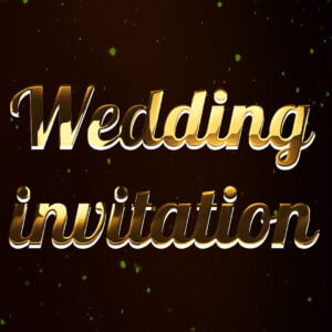 How To Create Wedding Invitation Video In Premiere Pro Animated Golden Wedding Title Preset Hindi