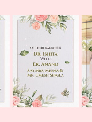 2 Beautiful Wedding Invitation Video AE Project Easy to Customize
