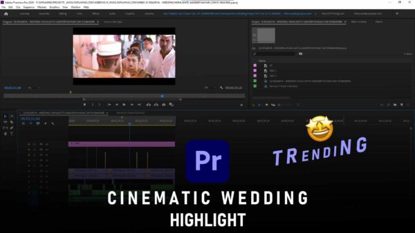Cinematic Wedding Highlight | Adobe Premiere Pro | Indian Cinematic Wedding Highlight Project (Template)